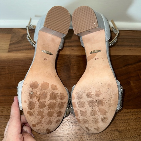 Badgley Mischka Finesse II Embellished Block Heel - Picture 11 of 11